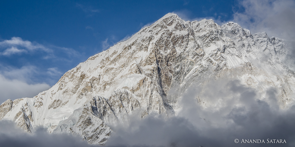 "Mysterious Emergence" clearing skies in the Himalayas, near Lobuche, Nepal, April 2012