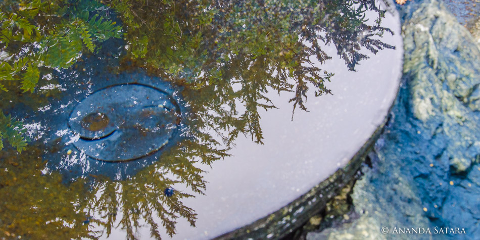 "Undivided Fractal" meditation pool, Esalen Institute, Big Sur, California, USA