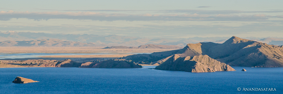 Amantani Island view Lake Titicaca Anandasatara