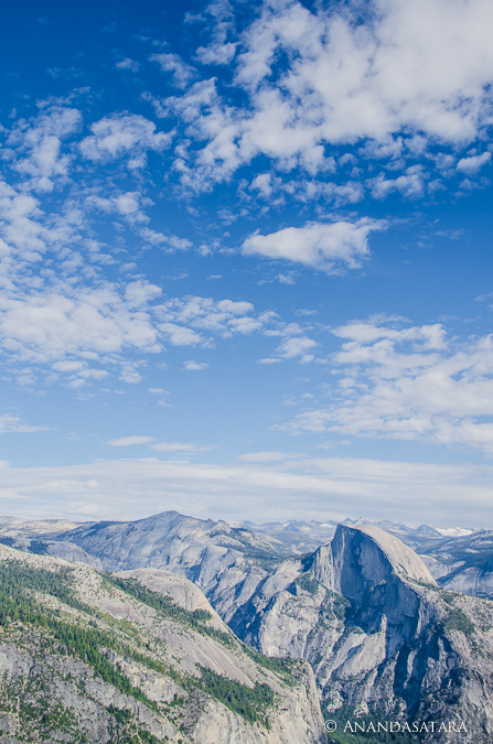 "Flying" view of Half Dome from El Capitan, Yosemite National Park