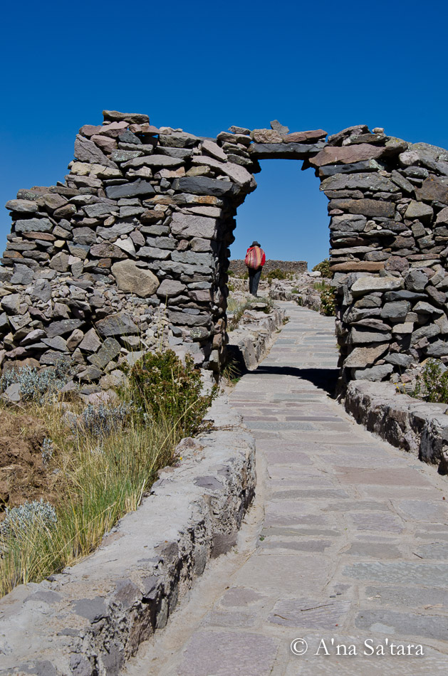 Temple of Pachatata Amantani Island Lake Titicaca Peru Ley Line