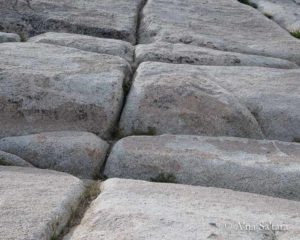 Fractured granite